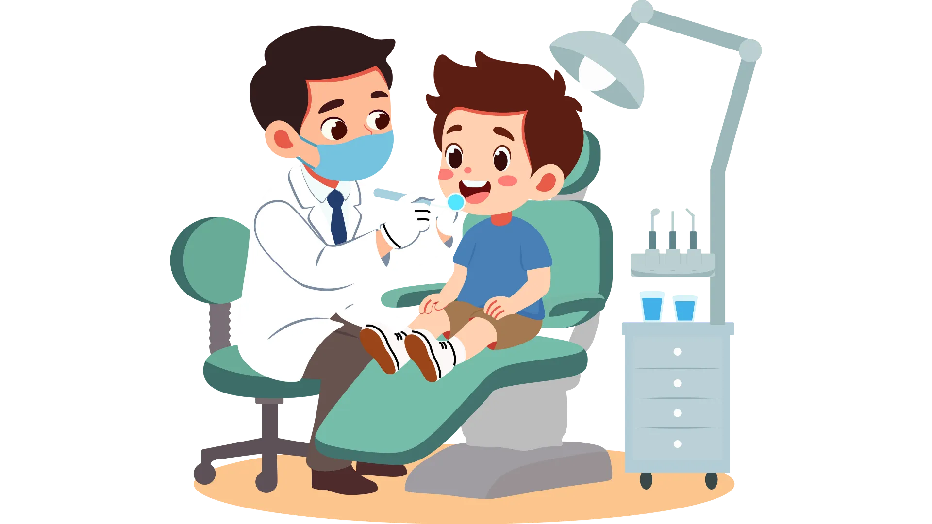 dentist patient check up